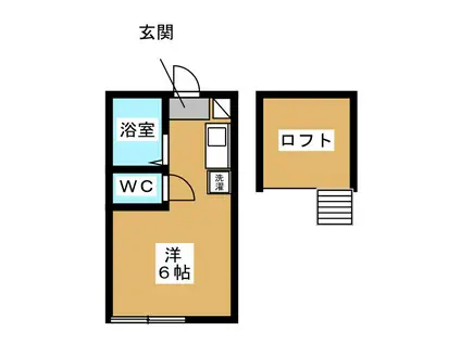 LE CHIC NAKATEHARA(ワンルーム/2階)の間取り写真