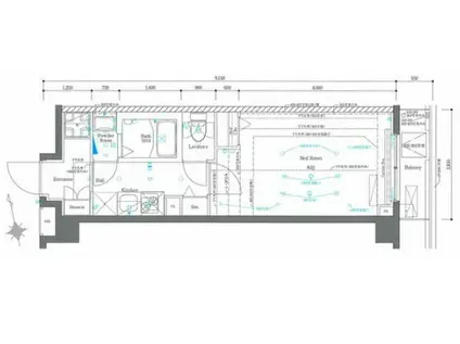 AZEST中板橋(1K/1階)の間取り写真