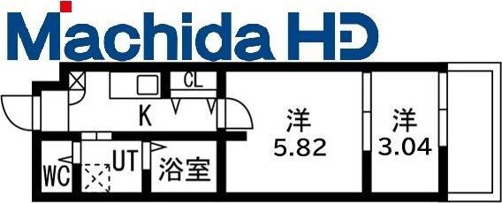 シーエムアンイースト(2K/3階)の間取り写真