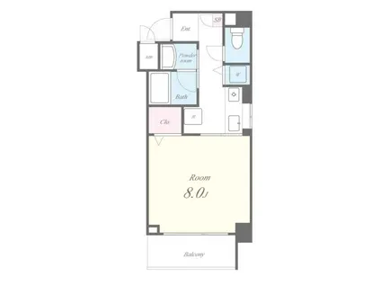 カラコレス穂波(1K/4階)の間取り写真