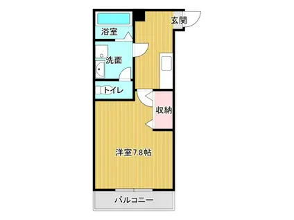 アタラクシア上浅田(1K/1階)の間取り写真