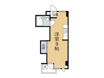 セラグリオ烏山(ワンルーム/5階)の間取り写真