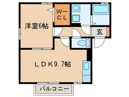 コート・マルカ(1LDK/1階)の間取り写真