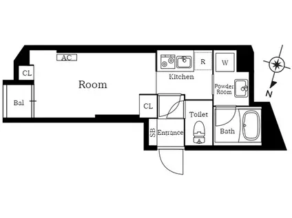 プレニーズ護国寺PREMIERU(1K/3階)の間取り写真