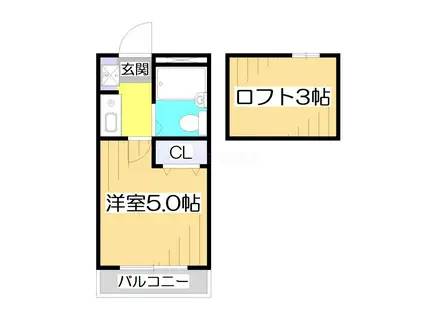 AIFORT 志木I(1K/1階)の間取り写真