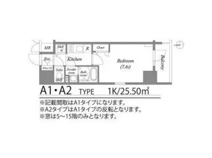 エスリード大須プレシア(1K/7階)の間取り写真