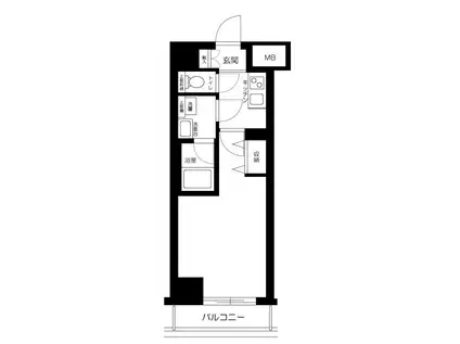 アイル東京スカイツリー弐番館(1K/4階)の間取り写真
