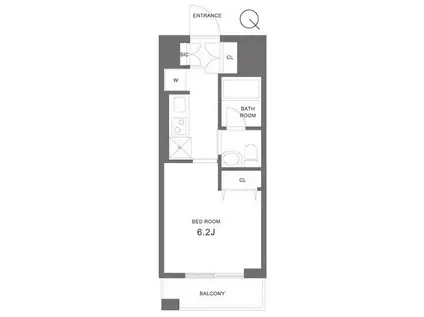 ガーデン板橋氷川町(1K/13階)の間取り写真