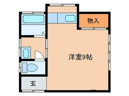 シャレル茂呂K(ワンルーム/2階)の間取り写真