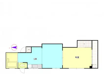 J&A東葛西(1LDK/3階)の間取り写真