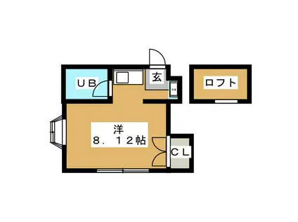 ジュネスGOTO(ワンルーム/2階)の間取り写真