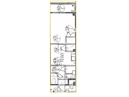 アークシティ(1DK/3階)の間取り写真