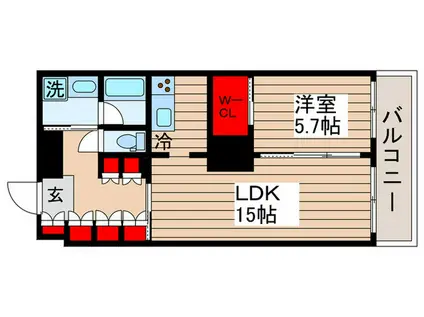 THE TOKYO TOWERS MID TOWER7F(1LDK/7階)の間取り写真