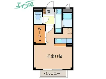 ラフォーレ大光(ワンルーム/2階)の間取り写真