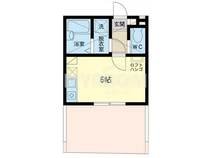 アートヒルズ北新宿(ワンルーム/1階)の間取り写真