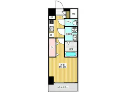 エグゼ大阪城(1K/11階)の間取り写真