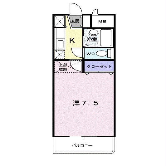 GRACEONE(1K/3階)の間取り写真