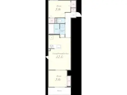 キルシュ元町(2LDK/2階)の間取り写真