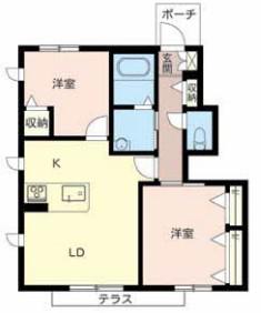 MASTCOURT加古川南(2LDK/1階)の間取り写真
