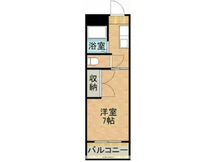 ゆとり216(ワンルーム/4階)の間取り写真