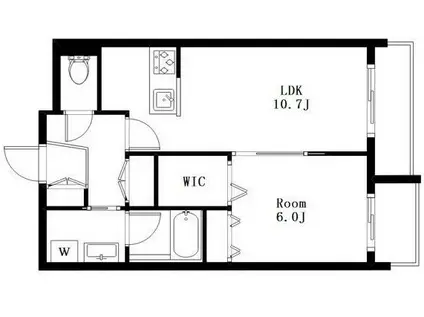 MAISON DE I(1LDK/2階)の間取り写真