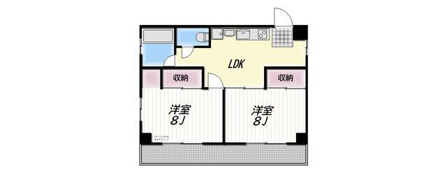 LUCA(2LDK/4階)の間取り写真