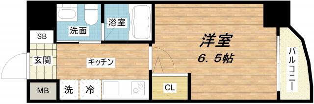 セレニテ梅田北(1K/12階)の間取り写真