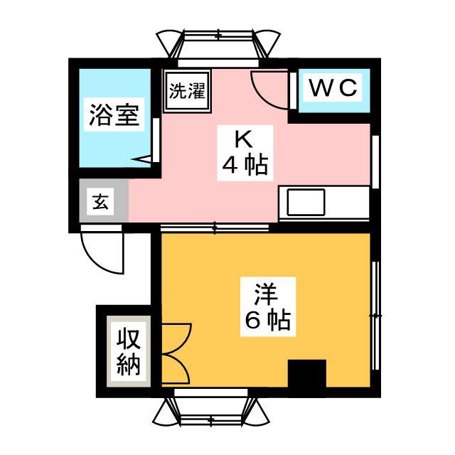ゼウス金森ビル(1K/3階)の間取り写真