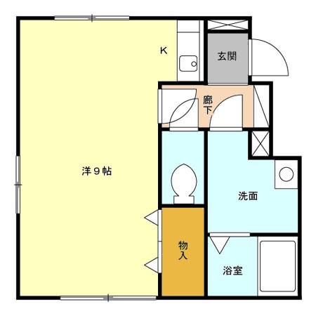 ルグラン21(ワンルーム/1階)の間取り写真