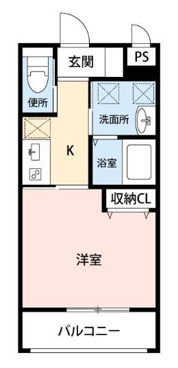 PRIMINOUS (1K/2階)の間取り写真