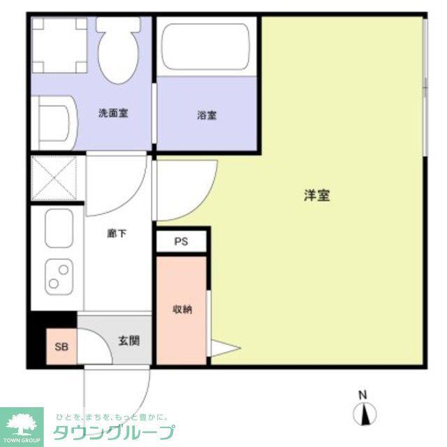 草加市瀬崎アパート(1K/2階)の間取り写真