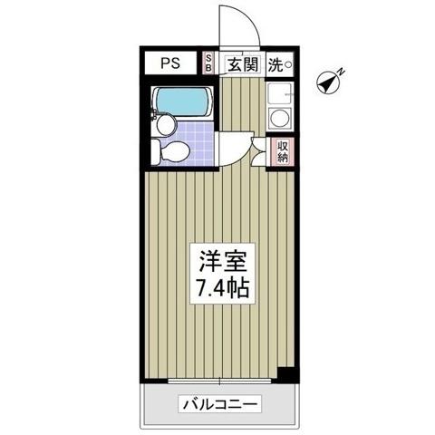 パル京南ナンバー17(ワンルーム/2階)の間取り写真