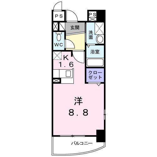 東峰マンション(ワンルーム/3階)の間取り写真