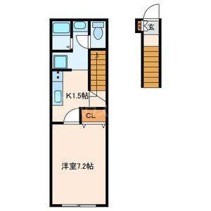 東小岩3丁目計画(1K/2階)の間取り写真