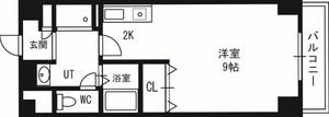 サテラ北34条(1K/2階)の間取り写真
