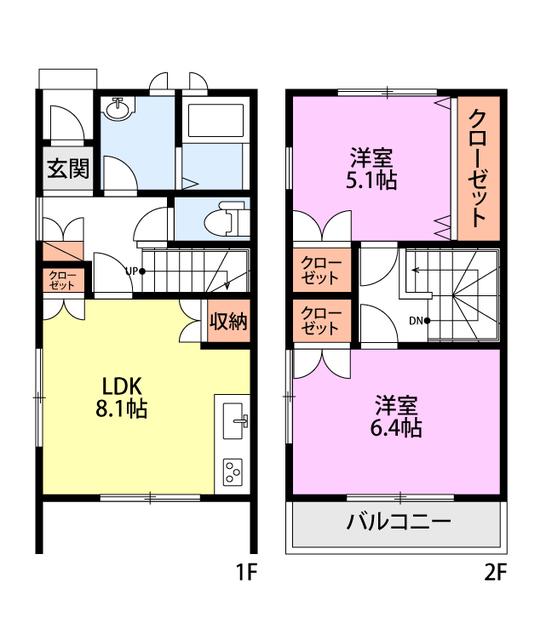 RONTII(2LDK/1階)の間取り写真