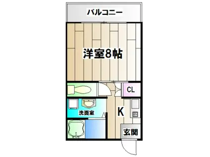 ウェルピアヤマサキ(1K/3階)の間取り写真