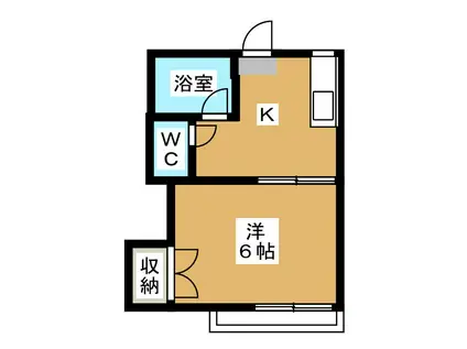 サンコーポ(1K/2階)の間取り写真