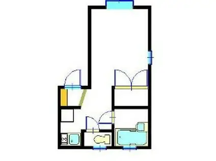 エクセルコーポ(1K/2階)の間取り写真