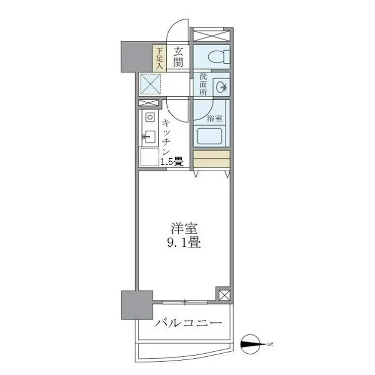 マイプレジール広尾 2階階 間取り