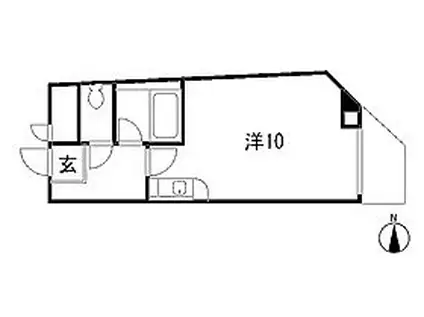 神野開発ビル(1K/6階)の間取り写真