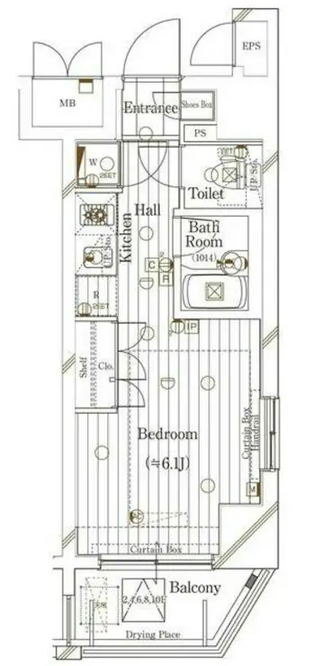 ガリシアヒルズ西麻布WEST 6階階 間取り