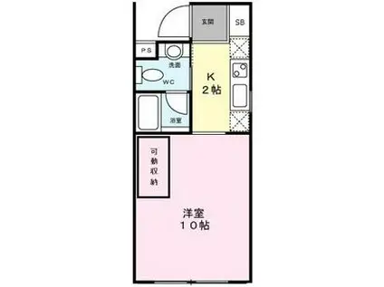 FULL HOUSE(ワンルーム/2階)の間取り写真