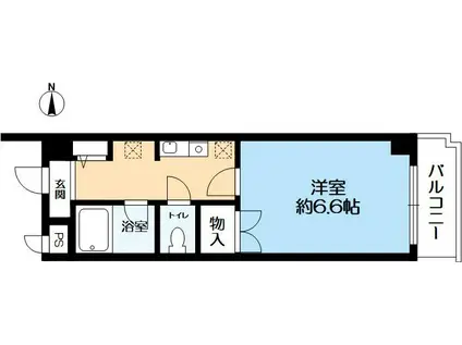 レジデンス武庫之荘(1K/1階)の間取り写真