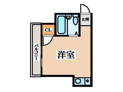 第2山栄ハイツ(ワンルーム/3階)の間取り写真