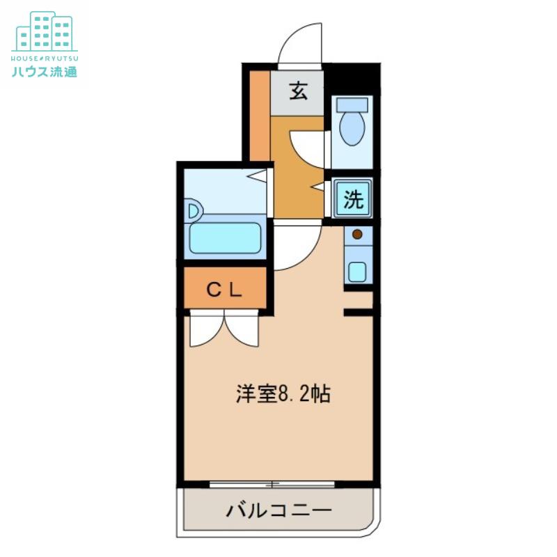 ダイアパレス玉園(ワンルーム/2階)の間取り写真