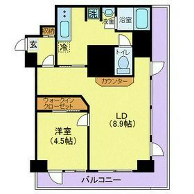 スカイコート下高井戸 2階階 間取り