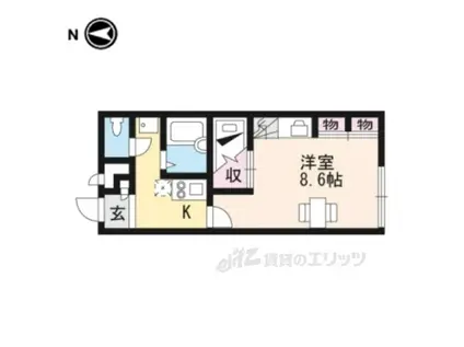 レオパレスシャルマンコート(1K/1階)の間取り写真