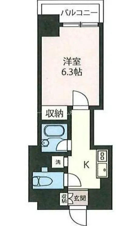 エスティメゾン神田 5階階 間取り