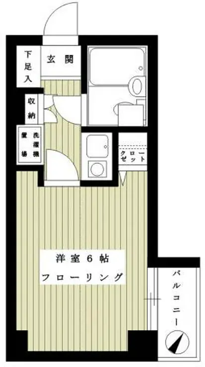 クリオ大口壱番館 6階階 間取り